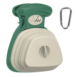 SUPERDESIGN Dog Pooper Scooper, Pooper Scooper for Small and Large Dogs, Dog Poop Scooper for Yard, Pooper Scooper with Bag Attachment and Leash Clip, Ideal for Walks, Travel and Camping (Small,Green)