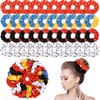 Yuxung 80 Pcs Mouse Ears Scrunchies Silk Satin Mouse Hair