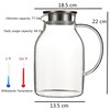 Karafu 68 Oz/2 Liter Glass Pitcher with Lid, Heat Resistant