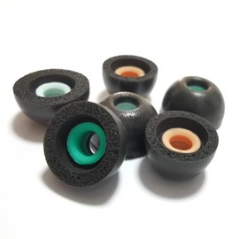 Memory Foam Earbuds Tips Replacement for Tuer Wireless Earbuds, Extra Small Ear Tips Anti-Slip Noise-Reducing Universal, LMS Black