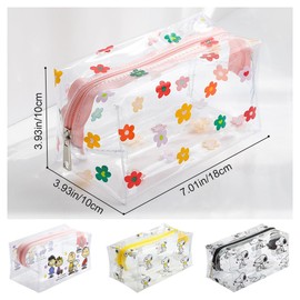 Transparent Snoopy Makeup Pouch, Snoopy Pouch, Clear, Women's Pouch, PVC Cosmetic Pouch, Waterproof, Large Capacity, Multi-functional, Cosmetics Storage Pouch, Travel Goods Storage Bag