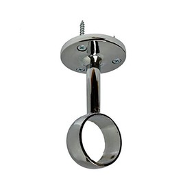 Desunia Die-Cast Mid Hanger for Chrome Round Closet Rod | 1 Pack