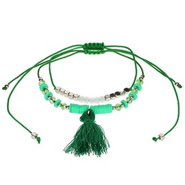 Stands Out, Supplying Outstanding Gifts Aloha Girls Womens Green Beaded Anklet Ankle Bracelet Adjustable Beach Bead Foot Jewellery