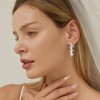 ABPBA Pearl Drop Earrings for women, Dainty Silver Wedding Earrings