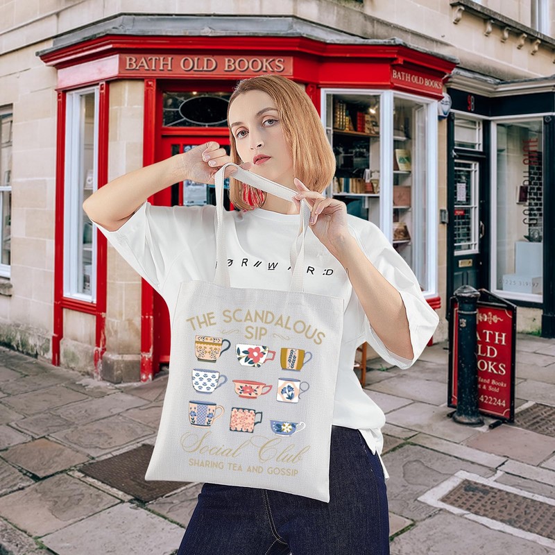 KEYCHIN The Scandalous Sip Social Club Tote Bag Spill The