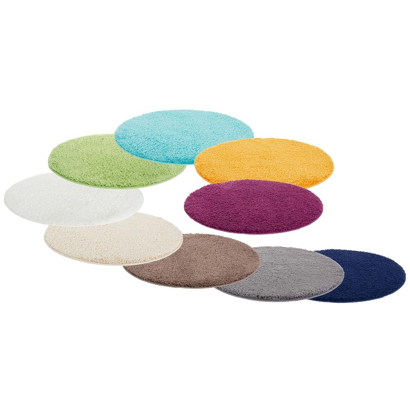 Brandsseller Bath Mat Diameter 60 cm Round Black