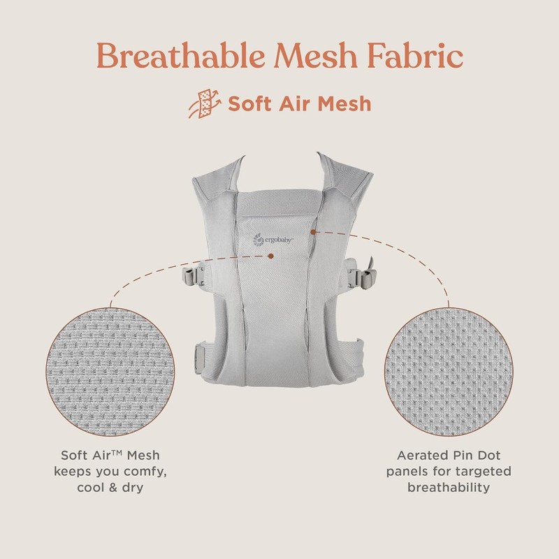 Ergobaby Embrace Cozy Newborn Essentials - Envoltura portabebés (7-25 libras),