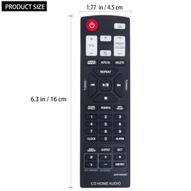AKB74955301 Replacement Remote Compatible with LG Mini Hi-Fi Audio System CM8360 CM9960 CM9760 CMS9760F CMS9960F OM4560 OM7560