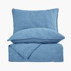 SHALALA NEW YORK Blue Quilt Bedding Set Twin Size, Lightweight