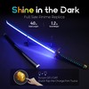 RENGENG Light Up Muichiro Sword, 40 Inches Rechargeable Plastic Anime