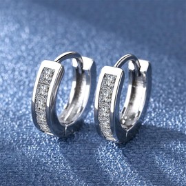 XFSRG Damen Silber Creolen Schmuck - Elegante Ohrringe für Hochzeit und Alltag