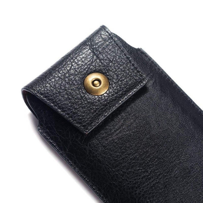 DFV mobile Leather Cover Vertical Belt Case with Magnetic Closure