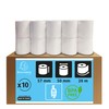 Exacompta 40344E Pack of 10 Thermal Paper Rolls 1-Ply Width