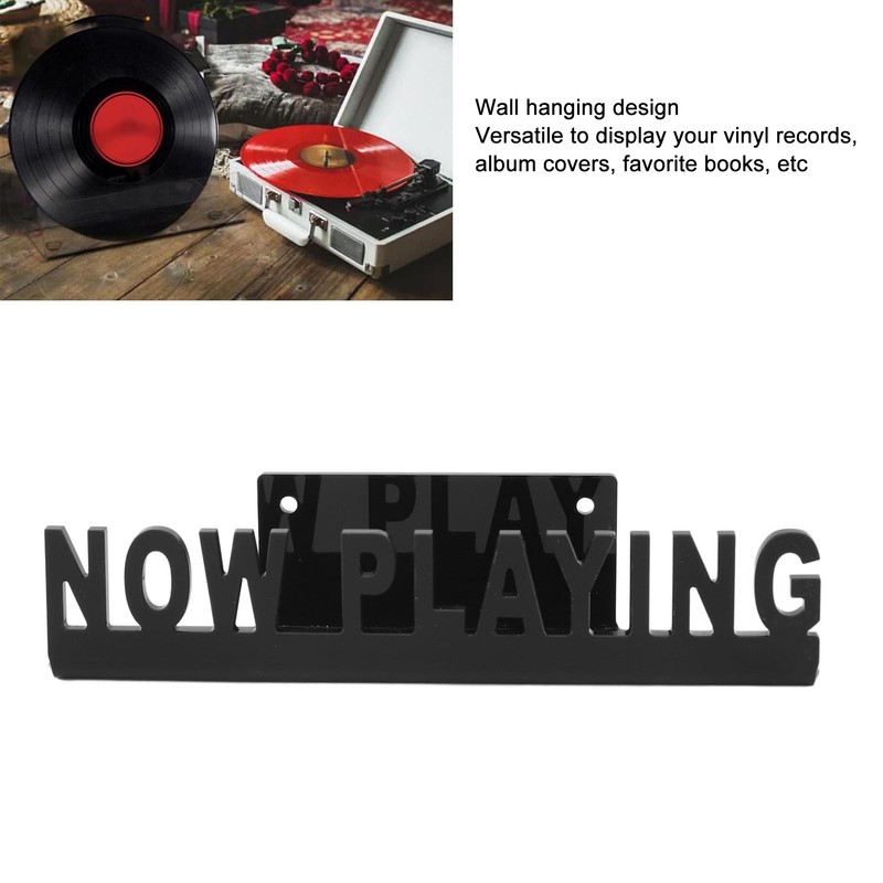 2PCS Now Playing Vinyl Record Stand Wall Mount Acrylic Album