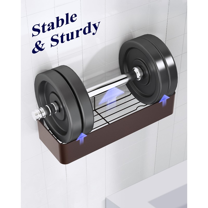 Kitsure Shower Caddy - 2 Pack Adhesive Shower Organizer, Rustproof