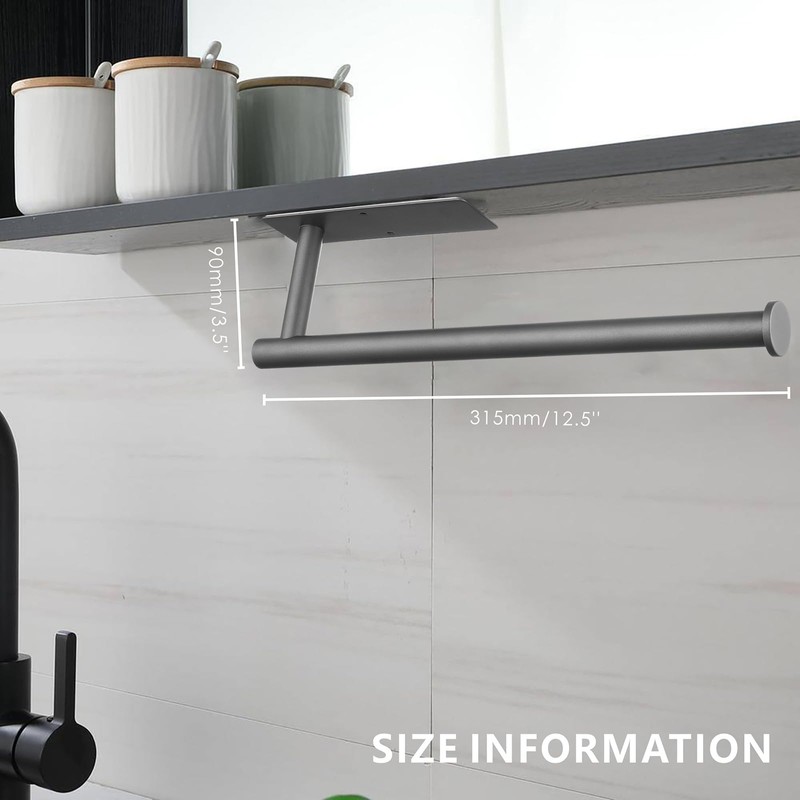 Paper Towel Holder - Eolax Under Cabinet Paper Towel Bar