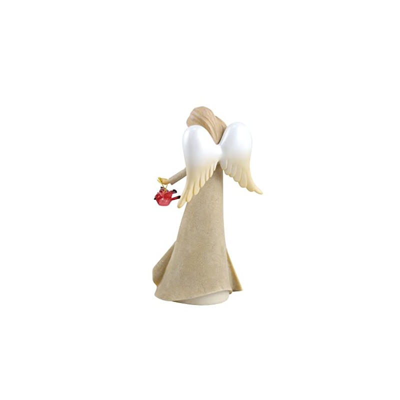 Enesco Foundations Expressions Always Near Cardinal Rememberance Angel Figurine, 7.5