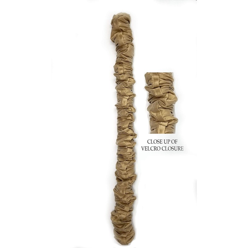 Steel Gray 100% Dupioni Shantung Silk Chaindelier Chain Cover 6