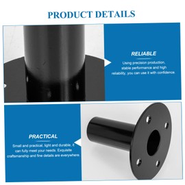 LABRIMP 2 Pcs Metal Speaker Base Stands Speaker Holder Trays Stable Support Brackets for Home Audio Equipment Furniture and Floors High Reliability Design