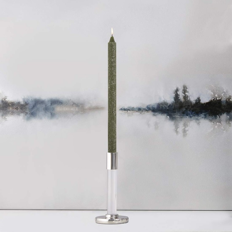 Root Candles Unscented Arista Timberline 12-Inch Dinner Candles, 12-Count, Dark