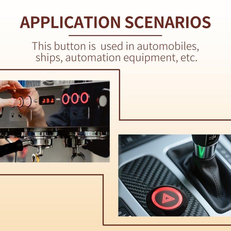 FILN 19mm Latching Push Button Switch, 5A ON Off IP67