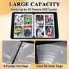 Hockey Card Binder 4-Pockets,400 Pocket Trading Card Binder with 50