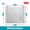 MAP Vents 939-31 Metal Adjustable Vents, Silver, 9 x 9-Inches
