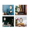 Sunlit Vintage Picture Frame 5x7 Inch, Oval Antique Photo Frames