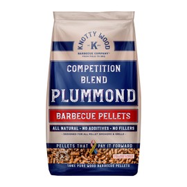 Knotty Wood Plummond Plum & Almond Blend 100% Natural Barbecue Pellets Natural No Fillers No Oils No Additives 20lb Bag
