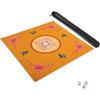 GUSTARIA Mahjong Mat with 3 Dice, Mahjong Table Mat for