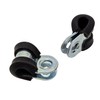 Lumonic 5 x 5 mm pipe clamps with rubber insert,