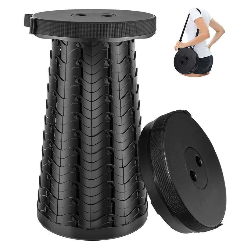 Portable Telescopic Folding Stool for Camping & Fishing – Adjustable