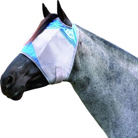 Cashel Crusader Horse Fly Mask for Charity, Blue, Horse