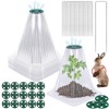 VICAMB 20 Pack Garden Cloches for Plants with 40PCS Ground