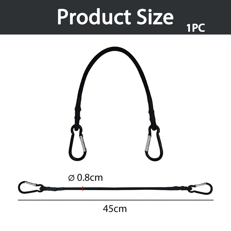 Golf Trolley Bag Strap 450mm Golf Trolley Straps with Clips
