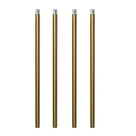Haligate Brushed Brass M10 Threaded Extension Rod for Pendant Light, Island Lighting, Chandeliers,Lighting Fixture downrods & Stems,12 Inches
