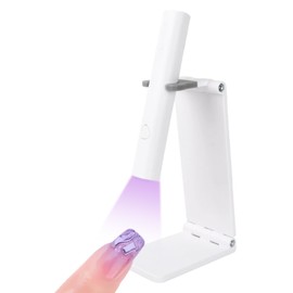UV Lampe für Gelnägel, Wiederaufladbare Mini LED Nagellampe mit Ständer, Tragbare UV Lampe für Nägel mit Timer, zum Aushärten von Gel Nagellack, Nagelkleber & Nail Tips