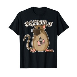 Funny Ew People Saying Mouse Wearing Face Mask Gerbil T-Shirt