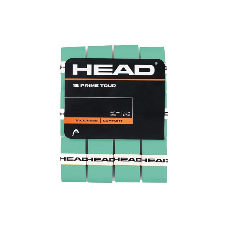 HEAD Unisex Adult 12 Prime Tour Grip Tape, Celeste, One