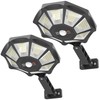 OKPRO Solar Lights Outdoor, 168LED 6500K Flood Light Dusk to
