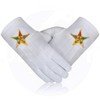 JEVVY CRAFTS Masonic OES Cotton Gloves - Order Of the