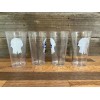 PABST BLUE RIBBON PBR Hard Plastic Pint Glasses NEW Old