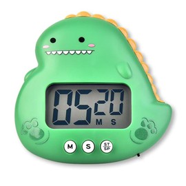 Kitchen Timer, Cute Cartoon Animal Countdown Timer, Digital Cooking Timer with Magnetic, LCD Large-Screen Visual Clock, Hangable Alarm Clock with Stand，for Cooking Bake Sport Game (Timer-Cow)