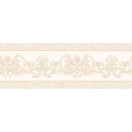Hermitage VI border - material: satin - colour: beige, metallic - article no. 7665-5424