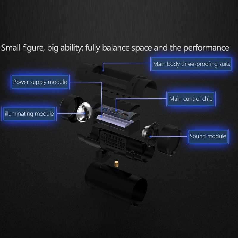 Smart Outdoor Speaker Stylish Waterproof HiFi Lossless Sound Wireless Bluetooth