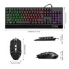Rii RK400 RGB Gaming Keyboard and Mouse Combo ,Wired Mechanical