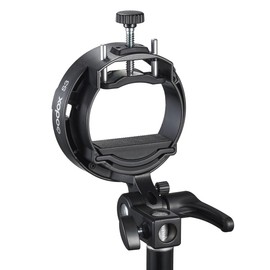 Godox S3 Speedlite Bracket with Bowens Mount for Godox V1pro V100 AD200Pro II etc Round Head Flash Series and AD300 V860III TT350 Series Speedlite,Direction-Adjustable Handle