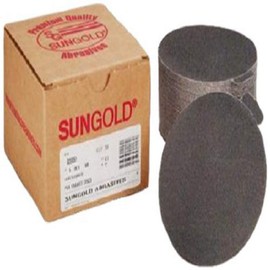 Sungold Abrasives 036083 6-Inch PSA Sanding Discs Silicon Carbide Cloth For Stone, Glass and Marble, 50 Pack, 120 Grit, 036083