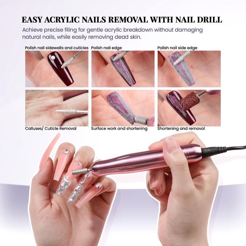 VANSISOS Acrylic Nail Kit for Beginner: Complete Set with 24