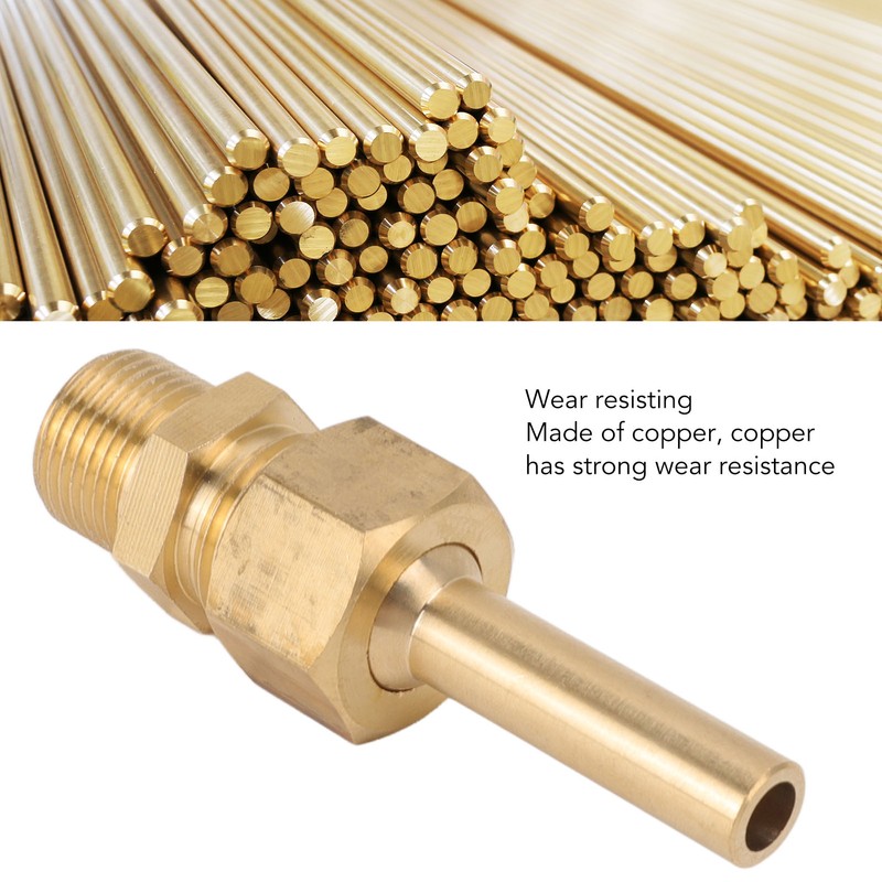4 PCS Water Fountain Nozzles Pure Copper Large Hexagonal Direct